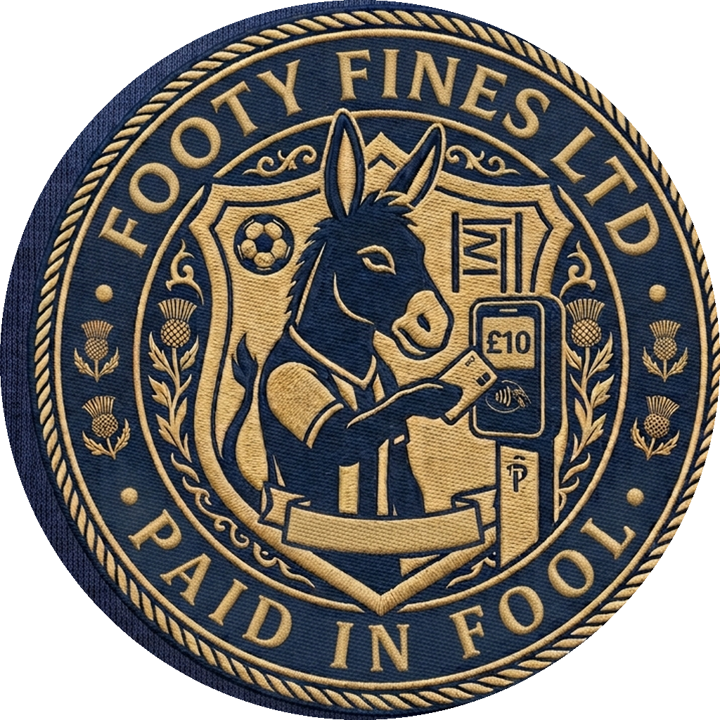 FootyFines LTD embroidered club crest — Paid in Fool